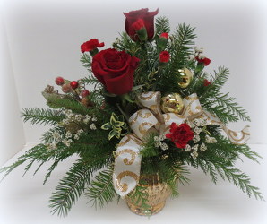 Golden Elegance from Lesher's Flowers, local St. Louis Florist since 1973